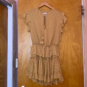 Gold Summer Mini Dress